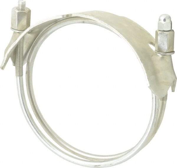 Kuriyama of America - 5" Hose, Spiral Double Bolt Hose Clamp - Plated Steel - Industrial Tool & Supply