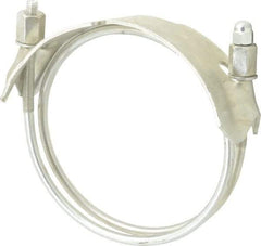 Kuriyama of America - 5" Hose, Spiral Double Bolt Hose Clamp - Plated Steel - Industrial Tool & Supply
