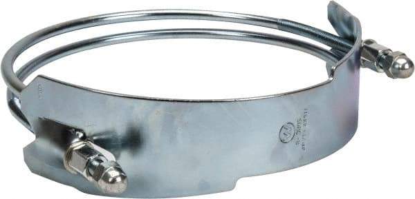 Kuriyama of America - 8" Hose, Spiral Double Bolt Hose Clamp - Plated Steel - Industrial Tool & Supply