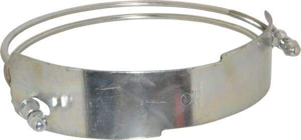 Kuriyama of America - 10" Hose, Spiral Double Bolt Hose Clamp - Plated Steel - Industrial Tool & Supply