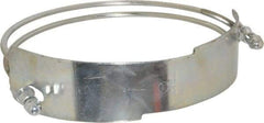 Kuriyama of America - 10" Hose, Spiral Double Bolt Hose Clamp - Plated Steel - Industrial Tool & Supply