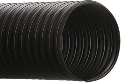 Hi-Tech Duravent - 2-1/2" ID, 25' Long, Thermoplastic Rubber Blower & Duct Hose - Black, 4" Bend Radius, 15 In/Hg, 10 Max psi, -65 to 275°F, Chemical Resistant - Industrial Tool & Supply