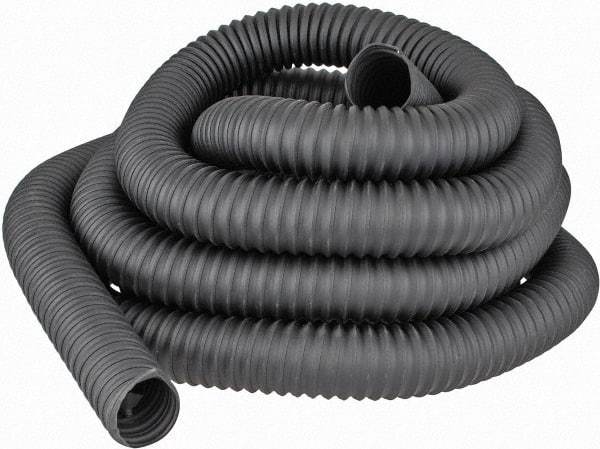 Hi-Tech Duravent - 2" ID, 25' Long, Thermoplastic Rubber Blower & Duct Hose - Black, 3-1/2" Bend Radius, 20 In/Hg, 15 Max psi, -65 to 275°F, Chemical Resistant - Industrial Tool & Supply