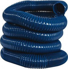 Hi-Tech Duravent - 4" ID, 25' Long, PVC Blower & Duct Hose - Blue, 5-1/2" Bend Radius, 17 In/Hg, 11 Max psi, -20 to 180°F, Abrasion and Chemical Resistant - Industrial Tool & Supply