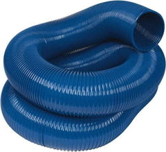 Hi-Tech Duravent - 8" ID, 25' Long, PVC Blower & Duct Hose - Blue, 10-1/2" Bend Radius, 6 In/Hg, 7 Max psi, -20 to 180°F, Abrasion and Chemical Resistant - Industrial Tool & Supply