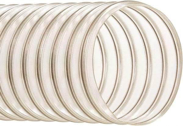 Hi-Tech Duravent - 12" ID, 5 Hg Vac Rating, 7 psi, Polyurethane Vacuum & Duct Hose - 25' Long, Clear, 13-1/4" Bend Radius, -65 to 200°F - Industrial Tool & Supply