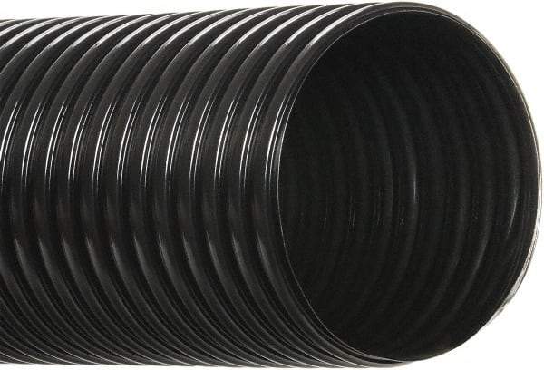 Hi-Tech Duravent - 1" ID, 50' Long, Polyethylene Blower & Duct Hose - Black, 1-3/4" Bend Radius, 20 In/Hg, 28 Max psi, -30 to 160°F, UV Resistant - Industrial Tool & Supply