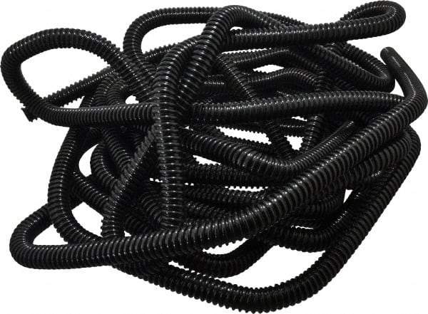 Hi-Tech Duravent - 3/4" ID, 25' Long, Polyethylene Blower & Duct Hose - Black, 1-1/2" Bend Radius, 26 In/Hg, 40 Max psi, -30 to 160°F, UV Resistant - Industrial Tool & Supply