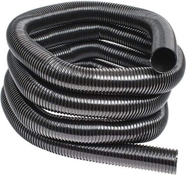 Hi-Tech Duravent - 3" ID, 25' Long, Polyethylene Blower & Duct Hose - Black, 5-1/4" Bend Radius, 5 In/Hg, 8 Max psi, -30 to 160°F, UV Resistant - Industrial Tool & Supply