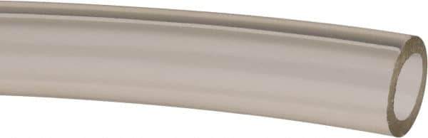 Made in USA - 1/2" ID x 3/4" OD, 1/8" Wall Thickness, Cut to Length (50' Standard Length) Plastic Tube - Clear, 36 Max psi, 63 Hardness - Industrial Tool & Supply