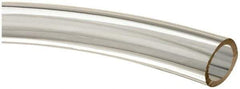 Made in USA - 3/4" ID x 1" OD, 1/8" Wall Thickness, Cut to Length (50' Standard Length) Plastic Tube - Clear, 26 Max psi, 63 Hardness - Industrial Tool & Supply
