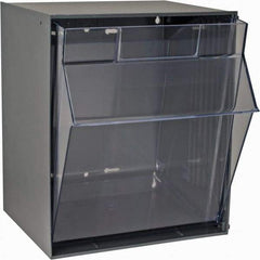 Quantum Storage - 11-13/16" Wide x 13-7/8" High x 11-7/8" Deep, Small Parts Tip Out Stacking Bin Organizer - Polystyrene Frame, 1 Compartments, 11-1/16" Wide x 13-5/8" High x 8-7/8" Deep Bin - Industrial Tool & Supply