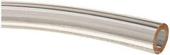 Made in USA - 3/8" ID x 5/8" OD, 1/8" Wall Thickness, Cut to Length (50' Standard Length) Plastic Tube - Clear, 45 Max psi, 65 Hardness - Industrial Tool & Supply