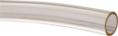 Made in USA - 1/2" ID x 5/8" OD, 1/16" Wall Thickness, Cut to Length (50' Standard Length) Plastic Tube - Clear, 14 Max psi, 40 Hardness - Industrial Tool & Supply