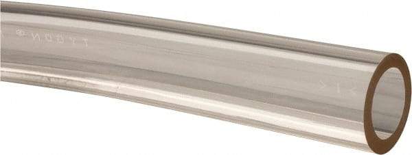 Made in USA - 5/8" ID x 7/8" OD, 1/8" Wall Thickness, Cut to Length (50' Standard Length) Plastic Tube - Clear, 21 Max psi, 40 Hardness - Industrial Tool & Supply