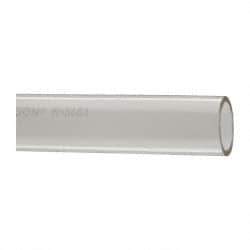 Made in USA - 1" ID x 1-1/4" OD, 1/8" Wall Thickness, Cut to Length (50' Standard Length) Plastic Tube - Clear, 14 Max psi, 40 Hardness - Industrial Tool & Supply