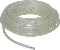 Made in USA - 3/16" ID x 5/16" OD, 1/16" Wall Thickness, 50' Long, Tygon Tube - Clear, 41 Max psi, 64 Hardness - Industrial Tool & Supply
