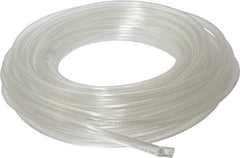 Made in USA - 5/16" ID x 7/16" OD, 1/16" Wall Thickness, 50' Long, Tygon Tube - Clear, 27 Max psi, 64 Hardness - Industrial Tool & Supply