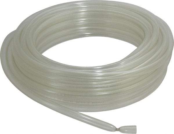 Made in USA - 3/8" ID x 1/2" OD, 1/16" Wall Thickness, 50' Long, Tygon Tube - Clear, 23 Max psi, 64 Hardness - Industrial Tool & Supply