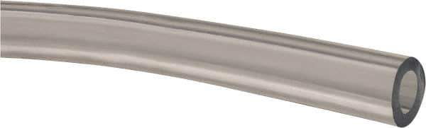 Made in USA - 3/8" ID x 5/8" OD, 1/8" Wall Thickness, Cut to Length (50' Standard Length) Plastic Tube - Clear, 14 Max psi, 63 Hardness - Industrial Tool & Supply