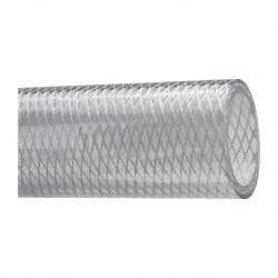 Made in USA - 1-1/2" ID x 1-15/16" OD, 7/32" Wall Thickness, Cut to Length (50' Standard Length) PVC Tube - Clear, 80 Max psi, 80 Hardness - Industrial Tool & Supply