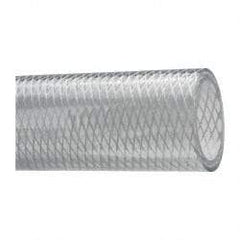 Made in USA - 1-1/2" ID x 1-15/16" OD, 7/32" Wall Thickness, Cut to Length (50' Standard Length) PVC Tube - Clear, 80 Max psi, 80 Hardness - Industrial Tool & Supply