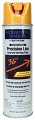 Rust-Oleum - 17 fl oz Yellow Marking Paint - 600' to 700' Coverage at 1" Wide, Water-Based Formula - Industrial Tool & Supply
