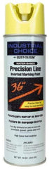 Rust-Oleum - 17 fl oz Yellow Marking Paint - 600' to 700' Coverage at 1" Wide, Water-Based Formula - Industrial Tool & Supply
