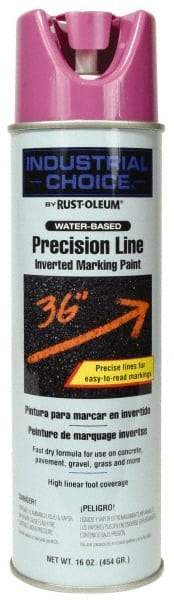 Rust-Oleum - 17 fl oz Purple Marking Paint - 600' to 700' Coverage at 1" Wide, Water-Based Formula - Industrial Tool & Supply