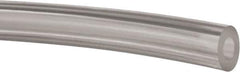 Made in USA - 1/4" ID x 1/2" OD, 1/8" Wall Thickness, Cut to Length (100' Standard Length) Polyurethane Tube - Clear, 71 Max psi - Industrial Tool & Supply