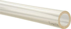 Made in USA - 5/8" ID x 7/8" OD, 1/8" Wall Thickness, Cut to Length (100' Standard Length) Polyurethane Tube - Clear, 35 Max psi - Industrial Tool & Supply