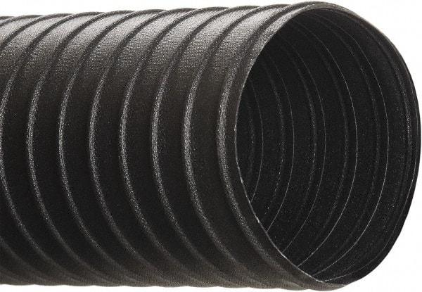 Hi-Tech Duravent - 7" ID, 25' Long, Neoprene Coated Polyester Blower & Duct Hose - Black, 9-1/2" Bend Radius, 17 In/Hg, 23 Max psi, -40 to 250°F, Chemical and Abrasion Resistant - Industrial Tool & Supply