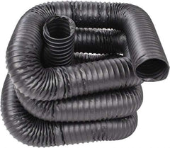 Hi-Tech Duravent - 4" ID, 25' Long, Neoprene Coated Polyester Blower & Duct Hose - Black, 6-1/2" Bend Radius, 22 In/Hg, 25 Max psi, -40 to 250°F, Chemical and Abrasion Resistant - Industrial Tool & Supply