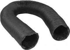 Hi-Tech Duravent - 8" ID, 25' Long, Neoprene Coated Polyester Blower & Duct Hose - Black, 10" Bend Radius, 15 In/Hg, 21 Max psi, -40 to 250°F, Chemical and Abrasion Resistant - Industrial Tool & Supply