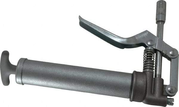 PRO-LUBE - 3,500 Max psi, Rigid Pistol Grease Gun - 3 oz Capacity, 1/8 Thread Outlet, 40 Strokes per 0.06 oz, Bulk, Cartridge & Suction Fill, Includes 4 Jaw Coupler with Ball Check - Industrial Tool & Supply