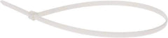 Thomas & Betts - 14.2" Long White Nylon Standard Cable Tie - 50 Lb Tensile Strength, 1.33mm Thick, 1" Max Bundle Diam - Industrial Tool & Supply