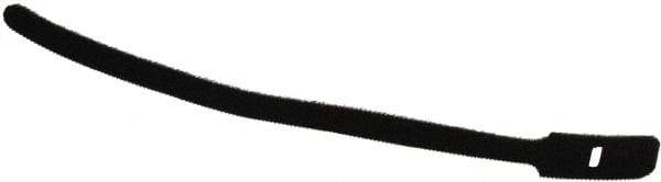 Thomas & Betts - 9" Long Black Nylon & Polyethylene Hook & Loop Strap - 40 Lb Tensile Strength, 1/16" Thick, 50.8mm Max Bundle Diam - Industrial Tool & Supply