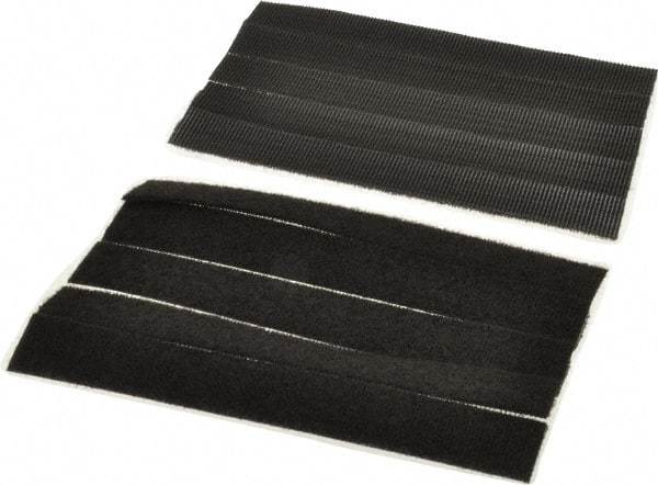 Thomas & Betts - 6" Long Black Nylon & Polyethylene Hook & Loop Strap - 50 Lb Tensile Strength, 1/16" Thick, 38.1mm Max Bundle Diam - Industrial Tool & Supply