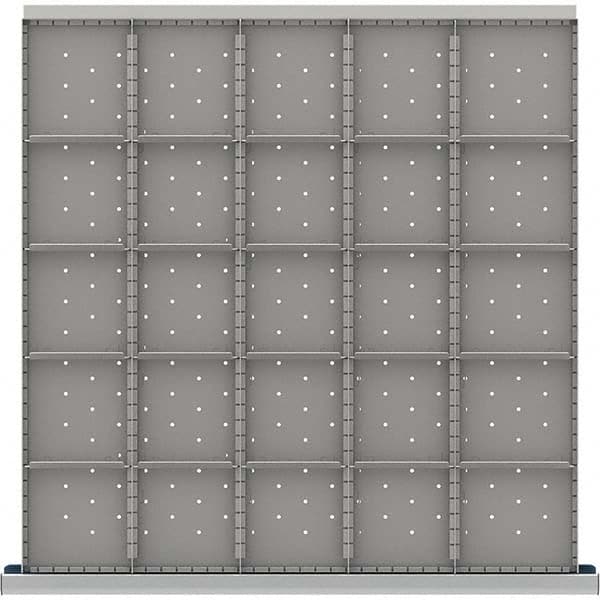 LISTA - 25-Compartment Drawer Divider Layout for 3.15" High Drawers - Industrial Tool & Supply