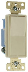 Pass & Seymour - 1 Pole, 120 to 277 VAC, 20 Amp, Specification Grade, Rocker, Wall and Dimmer Light Switch - 1.3 Inch Wide x 4.2 Inch High - Industrial Tool & Supply