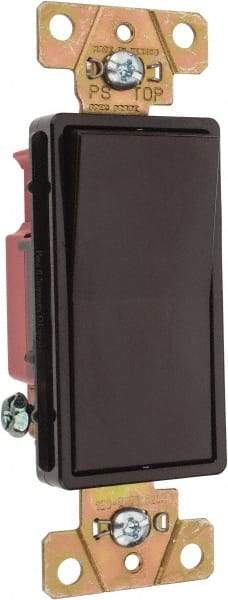 Pass & Seymour - 1 Pole, 120 to 277 VAC, 20 Amp, Specification Grade, Rocker, Wall and Dimmer Light Switch - 1.3 Inch Wide x 4.2 Inch High - Industrial Tool & Supply