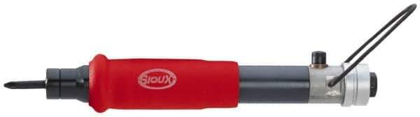 Sioux Tools - 1/4" Bit Holder, 800 RPM, Inline Handle Air Screwdriver - 5 to 50 In/Lb Torque, 8 CFM - Industrial Tool & Supply