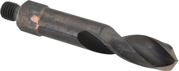 Hertel - 3/8" Drill Bit, Extra Length, High Speed Steel, Threaded Shank Drill Bit - Industrial Tool & Supply