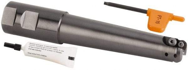 Kennametal - 1" Cut Diam, 1-1/4" Shank Diam, 7.03" OAL, Indexable Copy End Mill - Weldon Shank - Industrial Tool & Supply