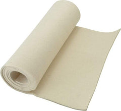 Made in USA - 1/8 Inch Thick x 60 Inch Wide x 12 Inch Long, Pressed Wool Felt Sheet - 2 Lbs/Square Yd., White, 500 psi - Industrial Tool & Supply