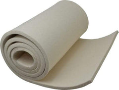Made in USA - 3/8 Inch Thick x 60 Inch Wide x 12 Inch Long, Pressed Wool Felt Sheet - 6 Lbs/Square Yd., White, 500 psi - Industrial Tool & Supply