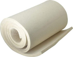 Made in USA - 1/2 Inch Thick x 60 Inch Wide x 12 Inch Long, Pressed Wool Felt Sheet - 8 Lbs/Square Yd., White, 500 psi - Industrial Tool & Supply