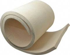 Made in USA - 3/4 Inch Thick x 60 Inch Wide x 12 Inch Long, Pressed Wool Felt Sheet - 12 Lbs/Square Yd., White, 500 psi - Industrial Tool & Supply