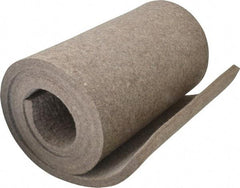 Made in USA - 1/2 Inch Thick x 60 Inch Wide x 12 Inch Long, Pressed Wool Felt Sheet - 8 Lbs/Square Yd., Gray, 400 psi - Industrial Tool & Supply