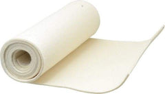 Made in USA - 1/8 Inch Thick x 66 Inch Wide x 12 Inch Long, Pressed Wool Felt Sheet - 1.5 Lbs/Square Yd., White, 400 psi - Industrial Tool & Supply